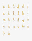 Small Letter With Diamond Necklace