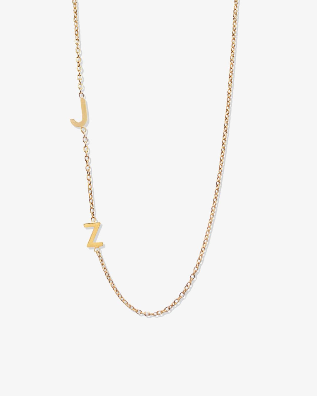 Personalized Sideway Initial Necklace 18K Best Seller
