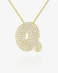 Cloud Initial Necklace