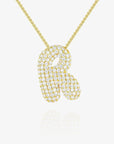 Cloud Initial Necklace