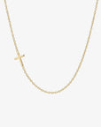 Sideways Cross Necklace