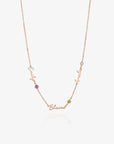 Multiple Name and Birthstone Necklace