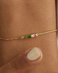 Baguette Birthstone Bracelet
