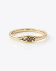 Custom Engraved Birth Flower Ring - CG2420S,CG2421S,CG2422S,CG2423S,CG2424S,CG2425S