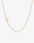 Sideways Cross Necklace