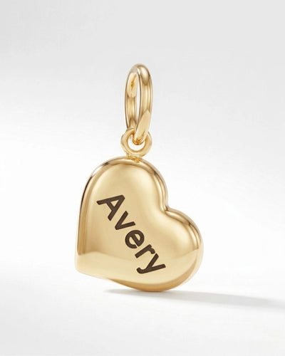 Custom Engravable Heart Pendant Charm - CG4304S,CG4305S,CG4306S