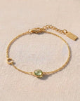 Birthstone Letter Bracelet