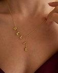 Bubble Drop Name Necklace