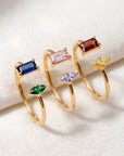 Paired Stone Ring