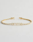 Pavé Name Tennis Bracelet