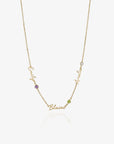 Multiple Name and Birthstone Necklace