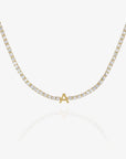 Initial Tennis Necklace