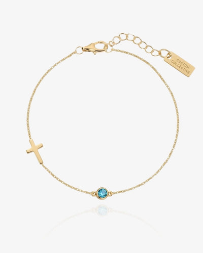 Cross Bracelet with Birthstone - CG2554S,CG2555S,CG2556S