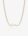 Script Tennis Necklace