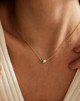 Birthstone Heart Necklace