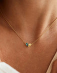 Birthstone Heart Necklace
