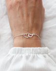 Interlocking Heart Bracelet