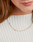 Initial Necklace with Diamond
