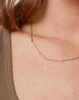 Personalized Sideway Initial Necklace 18K Best Seller