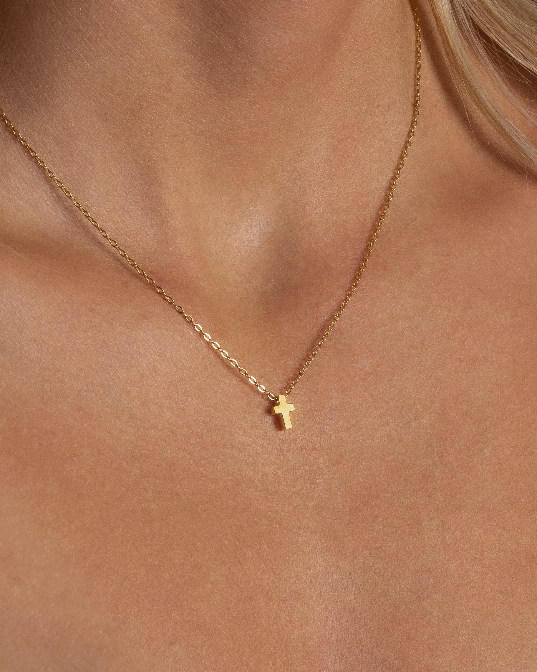 Solid Cross Necklace
