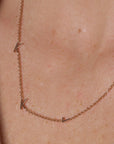 Sorority Sideways Initial Necklace