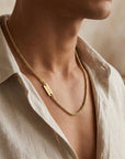 Men's Initial Chain Necklace