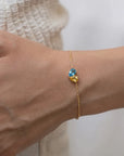 Birthstone Heart Bracelet