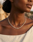 Initial Tennis Necklace