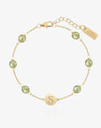 Birthstone Keepsake Initial Bracelet