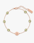 Birthstone Keepsake Initial Bracelet