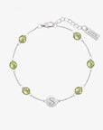 Birthstone Keepsake Initial Bracelet