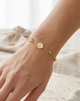 Birthstone Keepsake Initial Bracelet