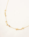 Multiple Name and Birthstone Necklace