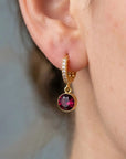 Everyday Birthstone Huggies