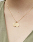Custom Initial Disc Necklace