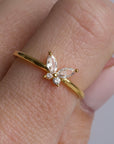 Dainty Butterfly Diamond Ring - CG2942S,CG2943S,CG2944S