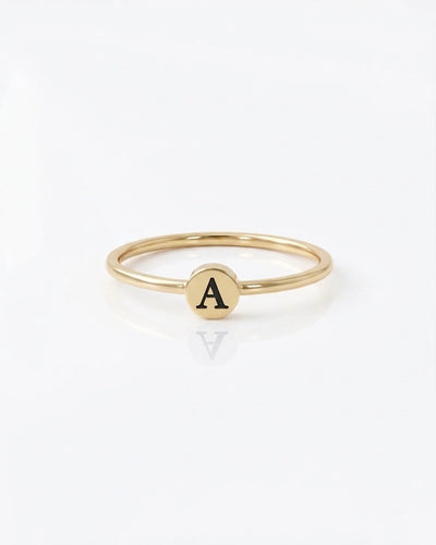 Dainty Personalized Initial Ring - CG2396S,CG2397S,CG2398S,CG2399S,CG2400S,CG2401S