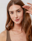 Personalized Single Sideway Initial Necklace