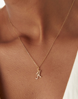 Personalized Script Initial Necklace