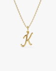 Personalized Script Initial Necklace