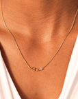 Connected Initials Necklace