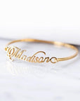 Custom Name Bangle Bracelet