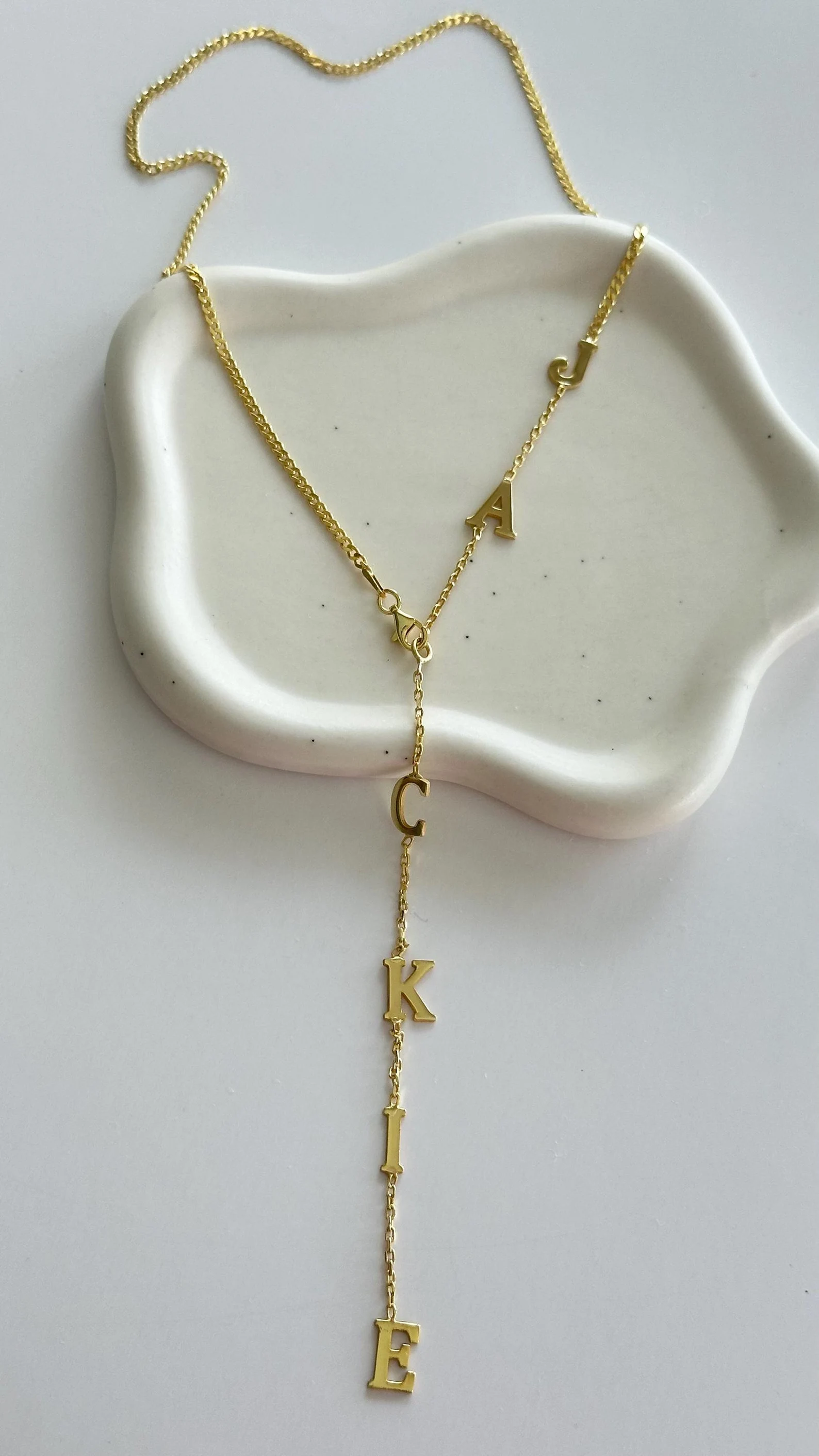 Drop Name Necklace – TheCustomGoodsCo