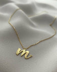 Custom Heart Initial Necklace