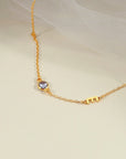 Initial Necklace with Diamond