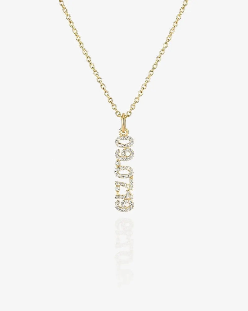 Pavé Date Necklace