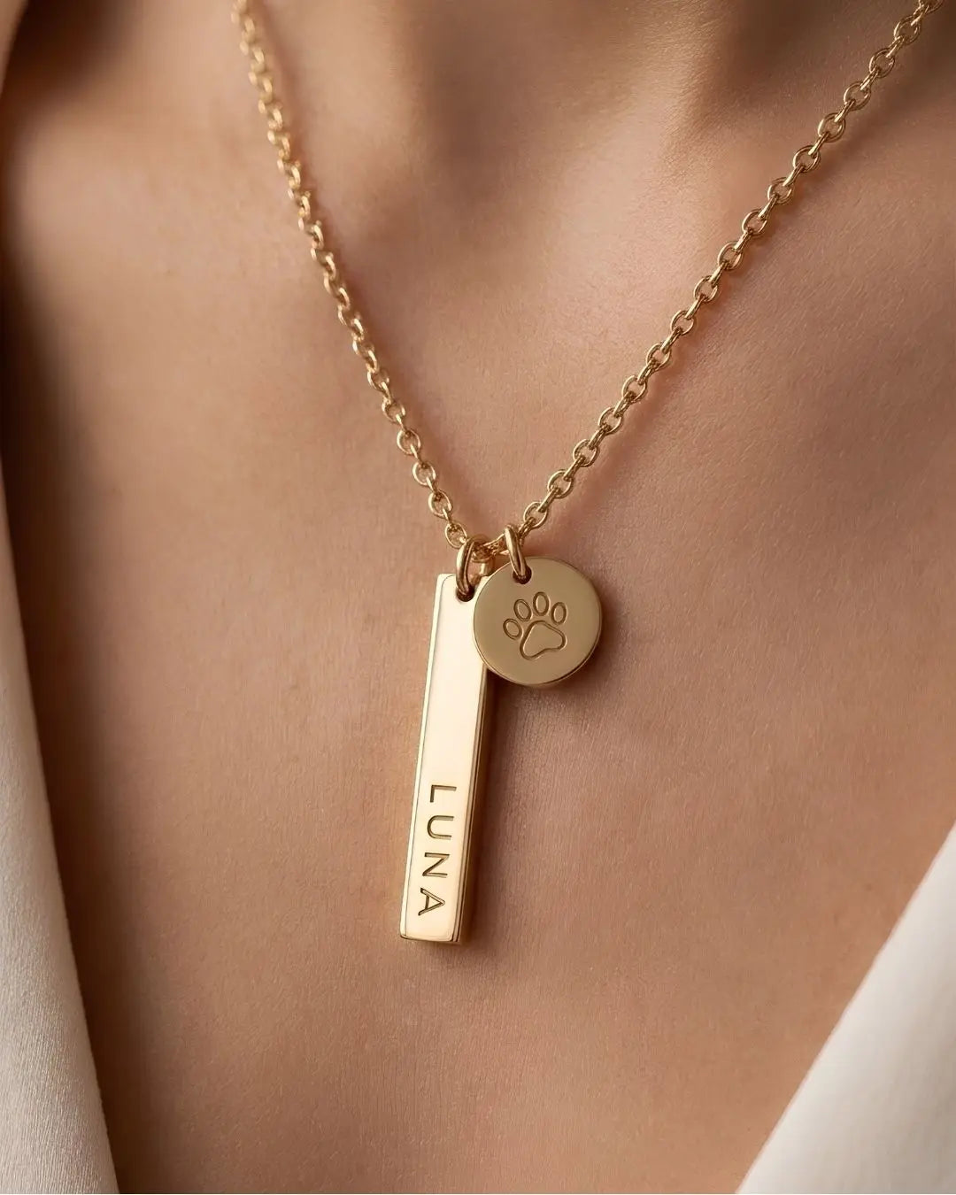 Pet Name Bar Necklace
