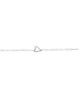 14K Gold Heart Paperclip Bracelet Valentine's Day Gift