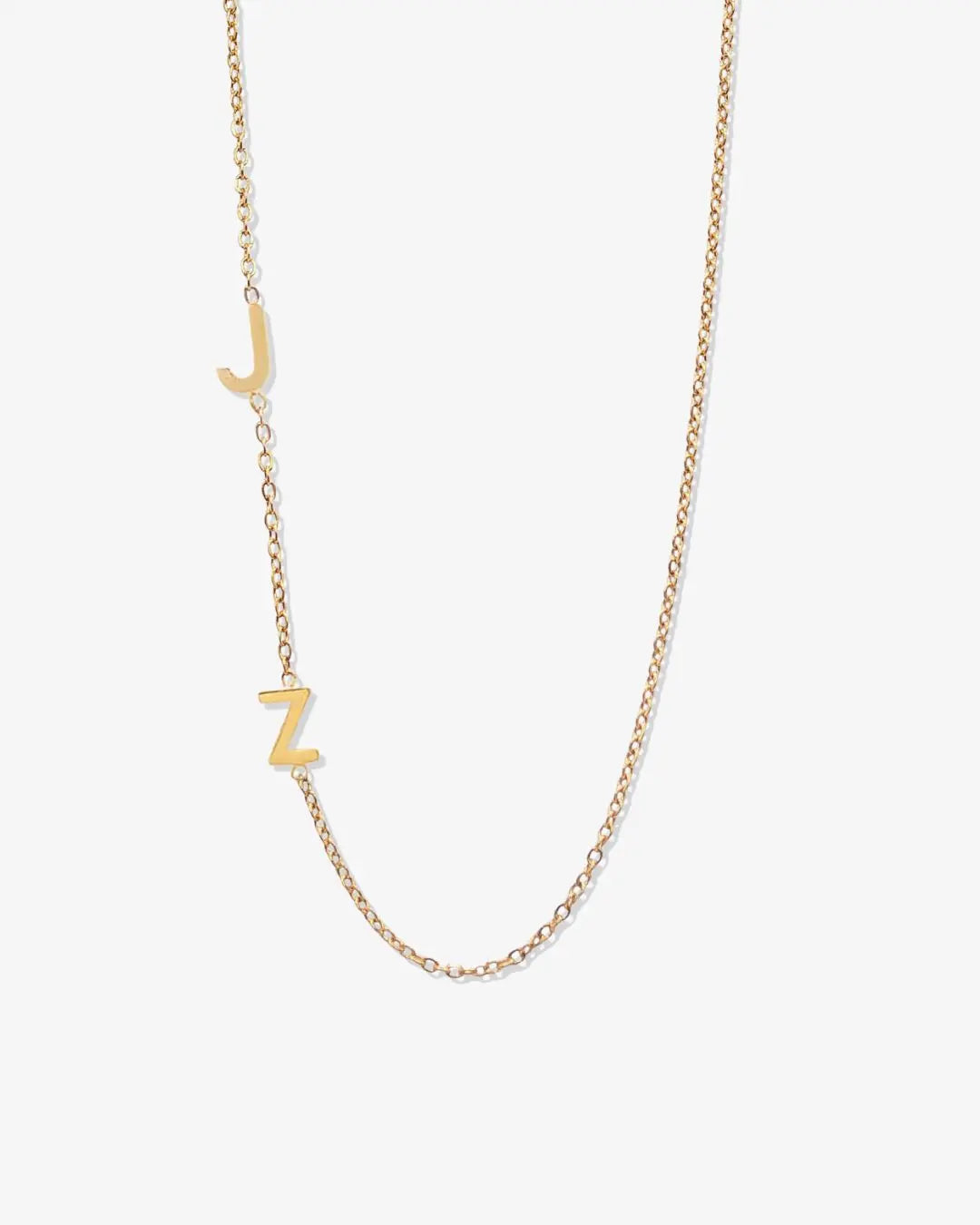 Personalized Sideway Initial Necklace 18K Best Seller