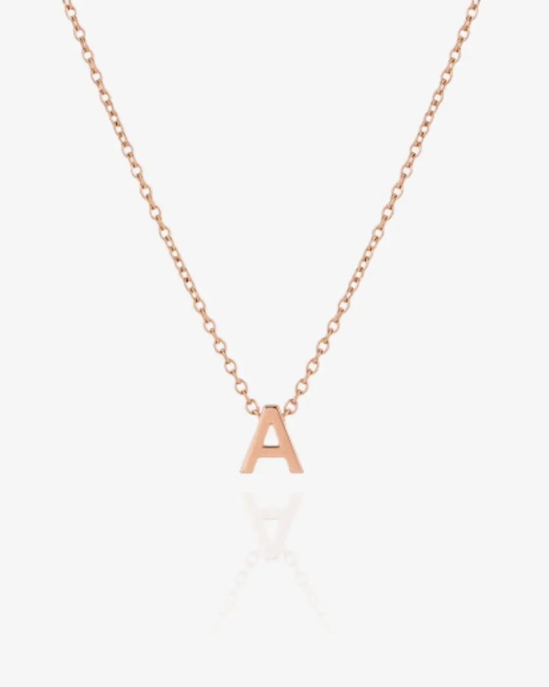 Minimalist Single Letter Necklace